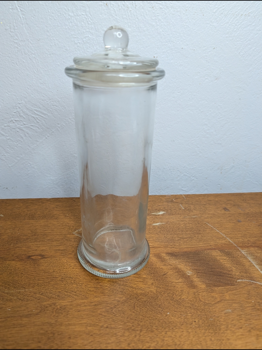 Clear Glass Apothecary Jar with Lid